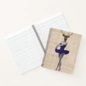 Carnet Cerf de ballet en bleu (Intérieur)