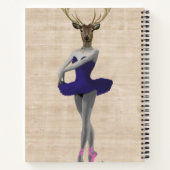 Carnet Cerf de ballet en bleu (Dos)
