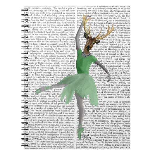 Carnet Cerf de ballet en vert (Devant)