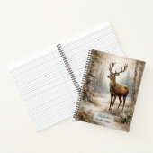 Carnet Cerf de la forêt hivernale (Intérieur)