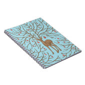 Carnet Cerf de Noël sur fond bleu (Côté Droit)