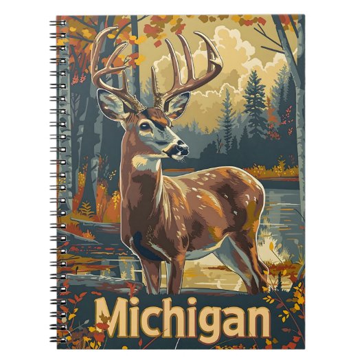 Carnet Cerf de Virginie du Michigan (Devant)