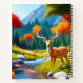 Carnet Cerf doré debout dans la forêt-987679 (Dos)