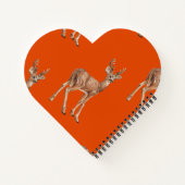 Carnet Cerf en rouge (Dos)