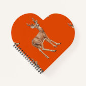 Carnet Cerf en rouge (Devant)