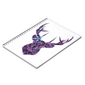 Carnet Cerf floral (Côté gauche)