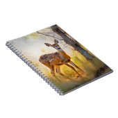Carnet Cerf gracieux dans la conception de la nature fore (Côté Droit)