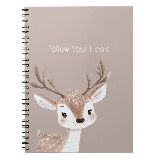 Carnet Cerf heureux de la forêt (Devant)