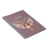 Carnet Cerf Magique Ailes Violettes (Côté Droit)