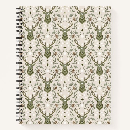 Carnet Cerf Tribal Boho, Rêvant de Cerf (Devant)