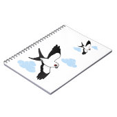 Carnet cerf-volant Hirondelle-coupé la queue en vol (Côté gauche)