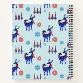 Carnet Cerfs, Arbres de Noël, et Snowflakes avec Monogram (Dos)