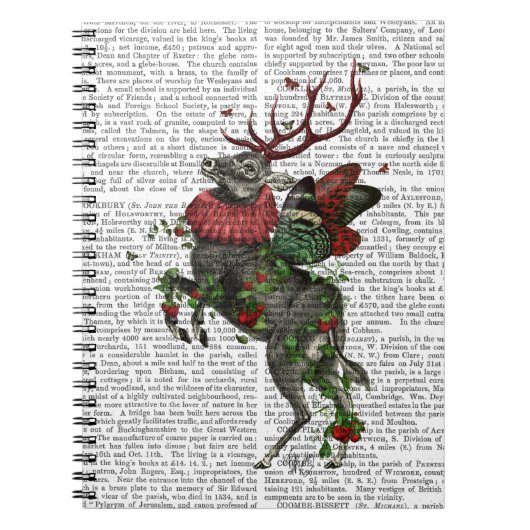 Carnet Cerfs communs de fraise (Devant)