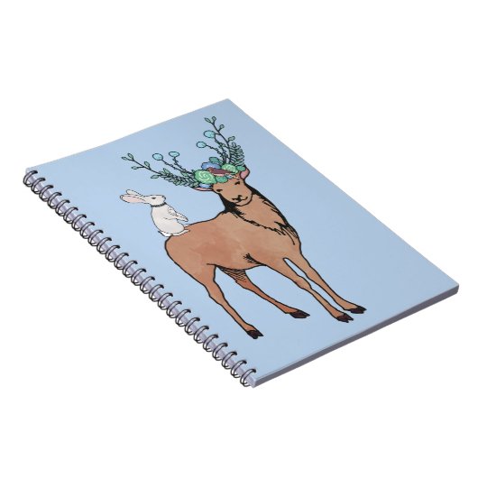 Carnet Cerfs communs et lapin (Côté Droit)