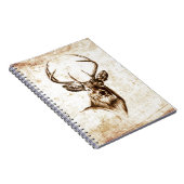 Carnet Cerfs communs vintages du fineart F078 (Côté Droit)