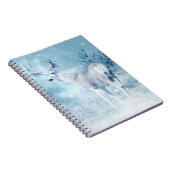 Carnet Cerfs et pins d'hiver (Côté Droit)