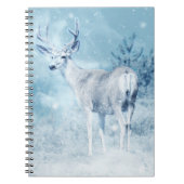 Carnet Cerfs et pins d'hiver (Devant)