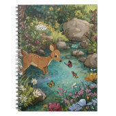 Carnet Cerfs Fantaisistes dans l'Étang de la Forêt Enchan (Devant)