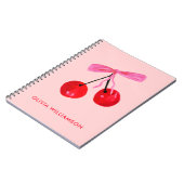 Carnet Cerise & Bow rose (Côté gauche)