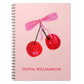 Carnet Cerise & Bow rose (Devant)