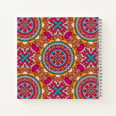 Carnet Cerise mandala rangoli mariage nom personnalisé n (Dos)