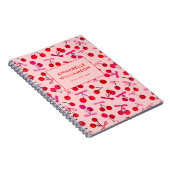 Carnet Cerise & Nœud Rose (Côté Droit)