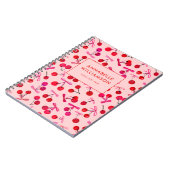 Carnet Cerise & Nœud Rose (Côté gauche)