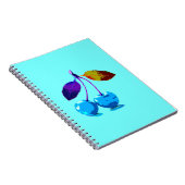 Carnet Cerises bleues vives (Côté Droit)