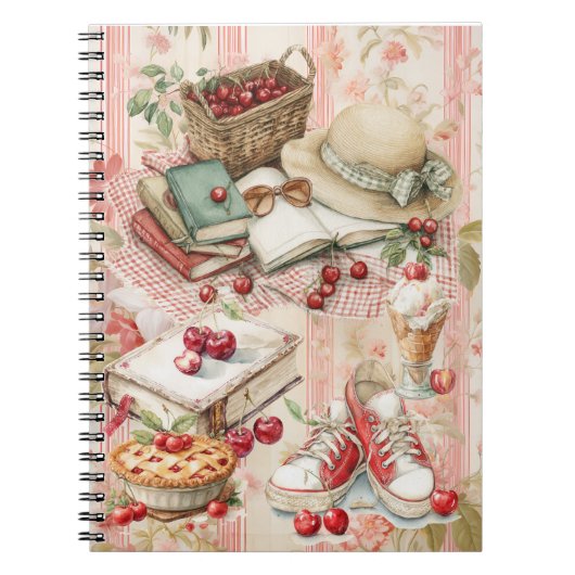 Carnet Cerises Douces d'Été (Devant)