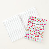 Carnet cerises personnalisé (Intérieur)