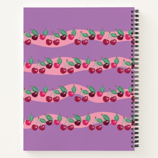 Carnet Cerises Pixel (Dos)