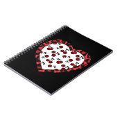 Carnet Cerises RAB Empreinte de léopard Heart Rockabilly (Côté gauche)