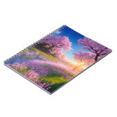 Carnet Cerisier Fleurs Arbres et Rivière Fleurie (Côté gauche)