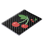 Carnet cerisier - Points (Côté gauche)