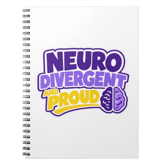 Carnet Cerveau neurodivergent et fier (Devant)