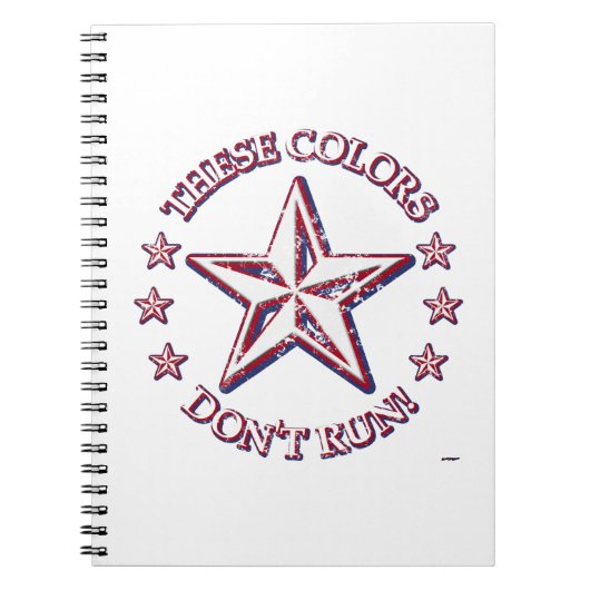 Carnet Ces couleurs ne courent pas ! Étoile (Devant)