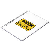 Carnet Cesser le signe d'intimidation jaune (Côté gauche)