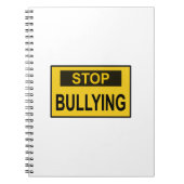 Carnet Cesser le signe d'intimidation jaune (Devant)