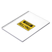 Carnet Cesser le signe d'intimidation jaune (Côté gauche)