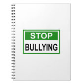 Carnet Cesser le signe d'intimidation vert (Devant)