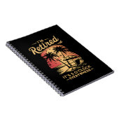 Carnet C'est 5 heures partout où je suis retraité été (Côté Droit)