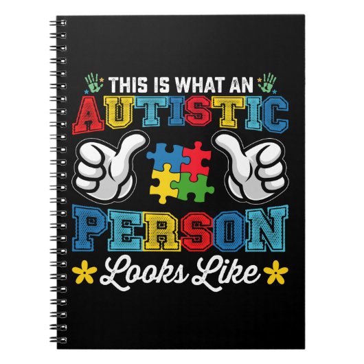 Carnet C'Est Ce Qu'Une Personne Autiste Ressemble À Un Au (Devant)