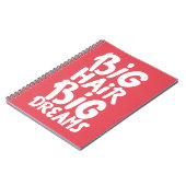 Carnet C'est de grands rêves de grands cheveux (Côté gauche)
