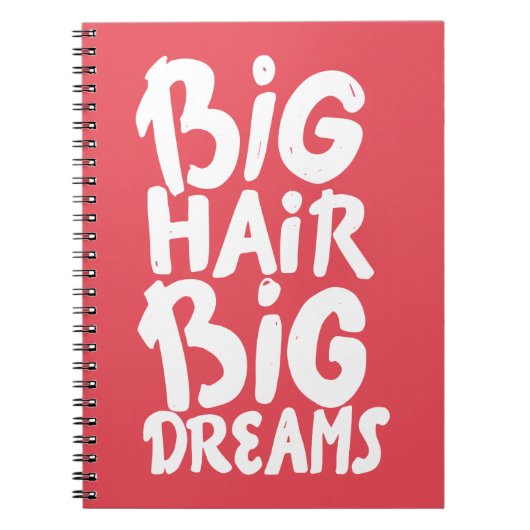 Carnet C'est de grands rêves de grands cheveux (Devant)