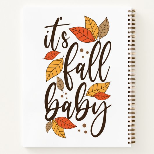 Carnet C'est Fall Baby (Dos)