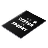 Carnet C'Est La Saison D'Être Éffrayant Drôle Design (Côté gauche)