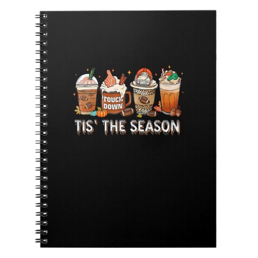 Carnet C'Est La Saison Football Citrouille Épice Hallowee (Devant)