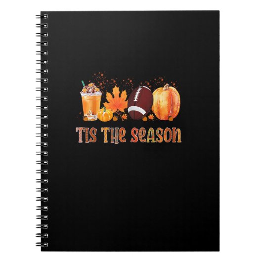 Carnet C'Est La Saison Leopard Citrouille Football Hallow (Devant)