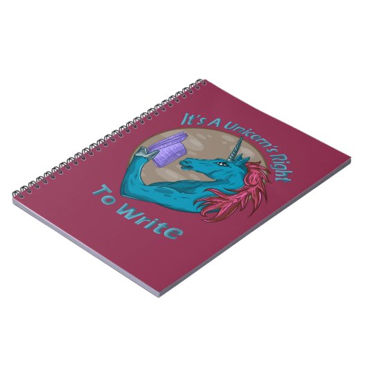 Carnet C'est le droit d'écrire d'une licorne (Côté gauche)