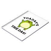 Carnet Cest Le Jour Drôle De Crapaud Blague  (Côté gauche)